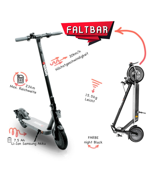Klappbarer Elektro-Roller für Erwachsene & Kinder