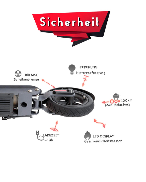 Klappbarer Elektro-Roller für Erwachsene & Kinder